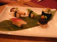 玄米の野菜寿し