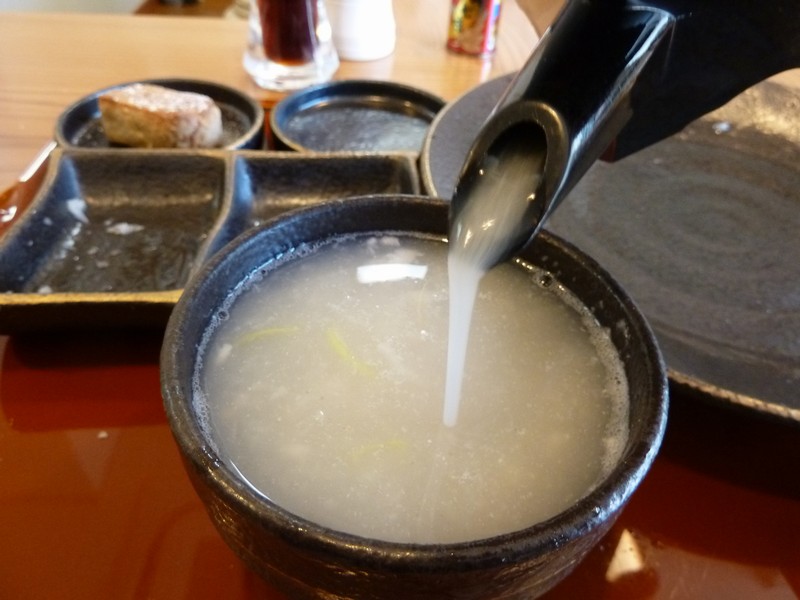 特製のそば湯