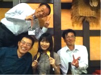 西田さん、あすかりん、高さん、遠田の４人