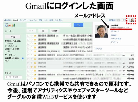 みんビズの登録に使うメールはgmailが便利