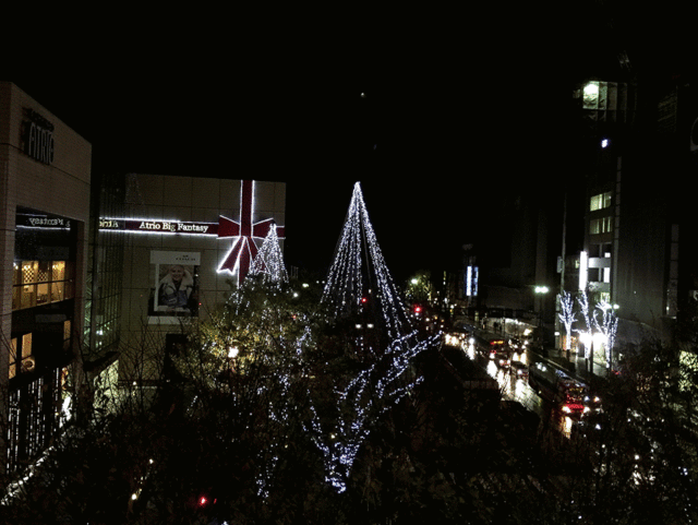 金沢市内　香林坊界隈のクリスマスデコレーション