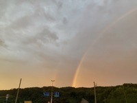 金沢では大きな虹