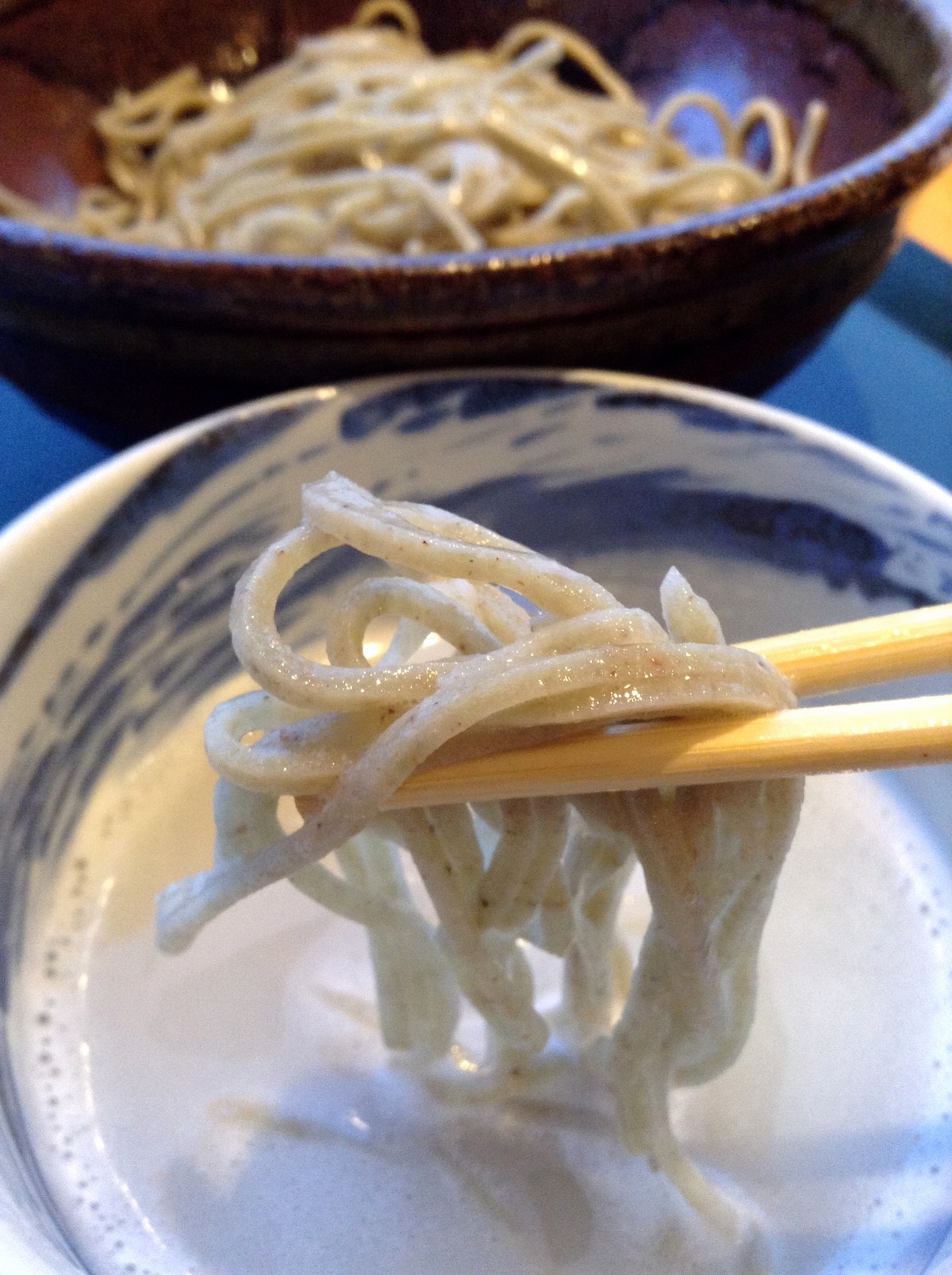 大根おろし汁で食べる蕎麦