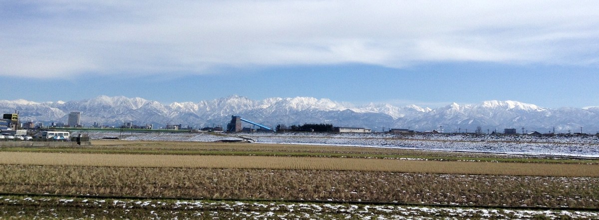 TONIOから立山連峰が見える