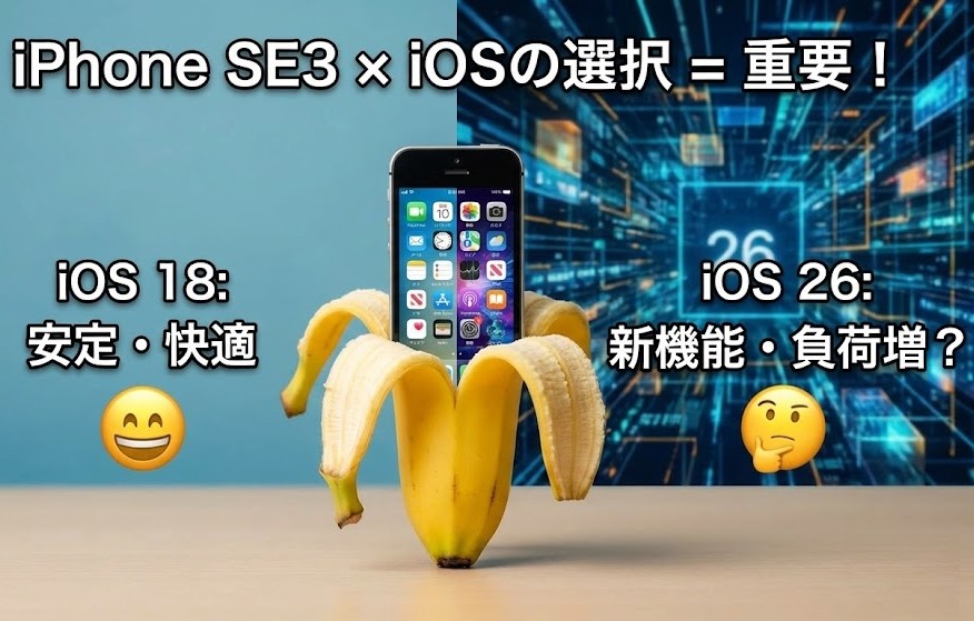 iPhoneSE3のiOS選択
