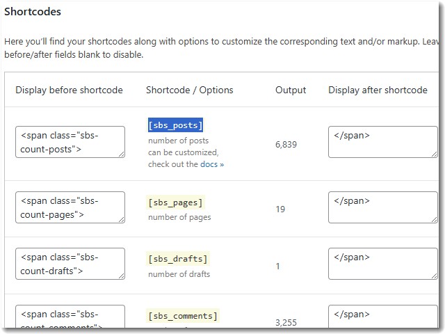 記事数を表示する