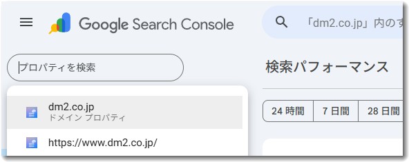 ドメインプロパティ
