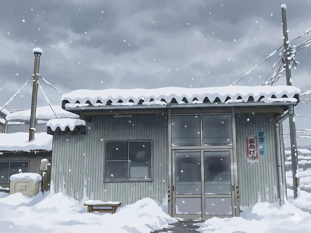 山崎製麺の外観イラスト