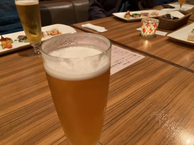 乾杯はビールで