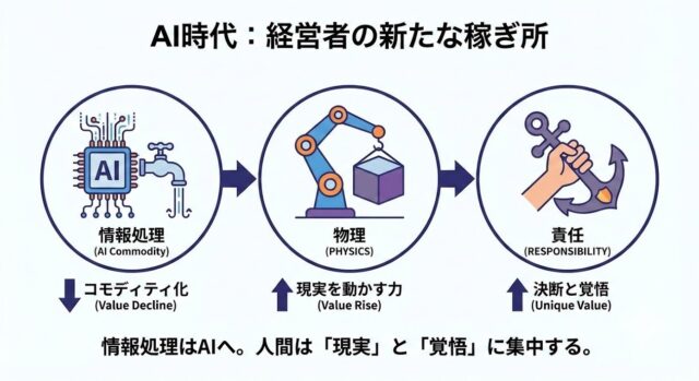 経営者が物理と責任を持つ