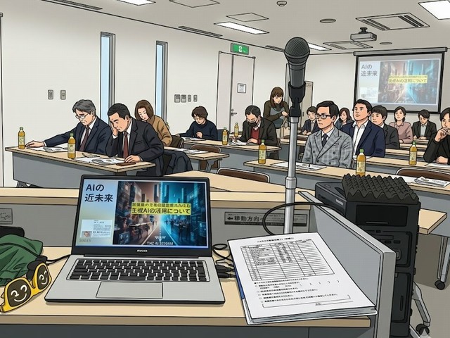 富山県民会館でのAIセミナー