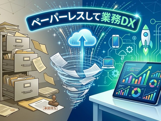 ペーパーレスして業務DX