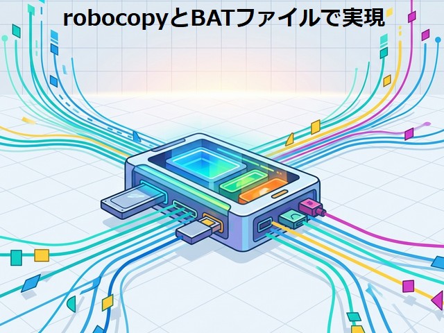 robocopyとBATファイルで実現