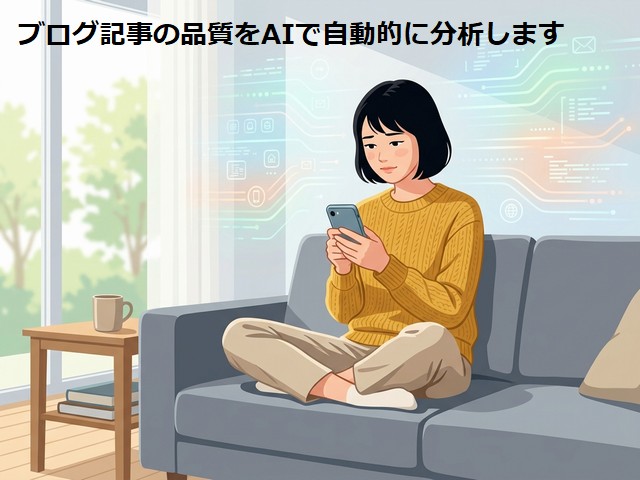 ブログ記事の品質をAIで自動的に分析します