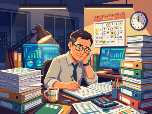 3月決算が多い日本