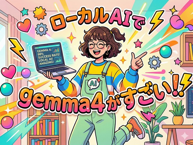 ローカルAIにはgemma4が最適