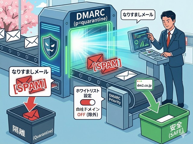 ホワイトリスト設定を見直し