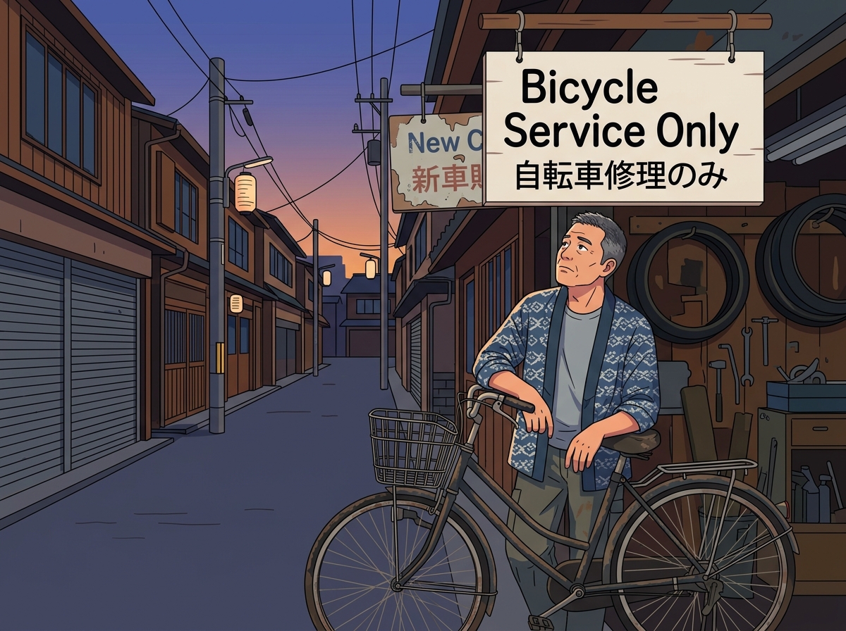 【町の自転車屋】自転車を売るな安心なサイクルライフを売れ