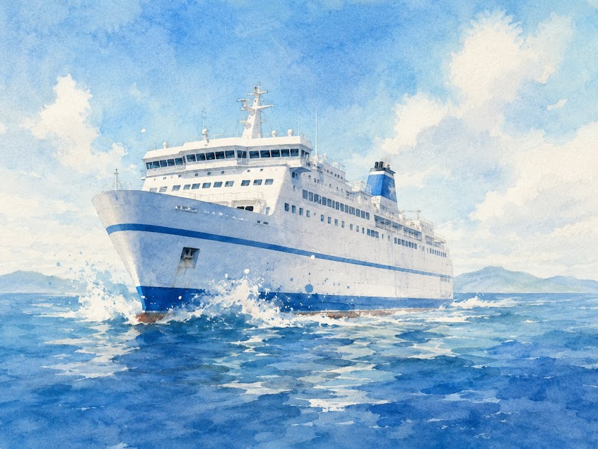 「フェリーがあるで!」のひと言で目が覚めた|新潟〜小樽16時間半の妄想船旅