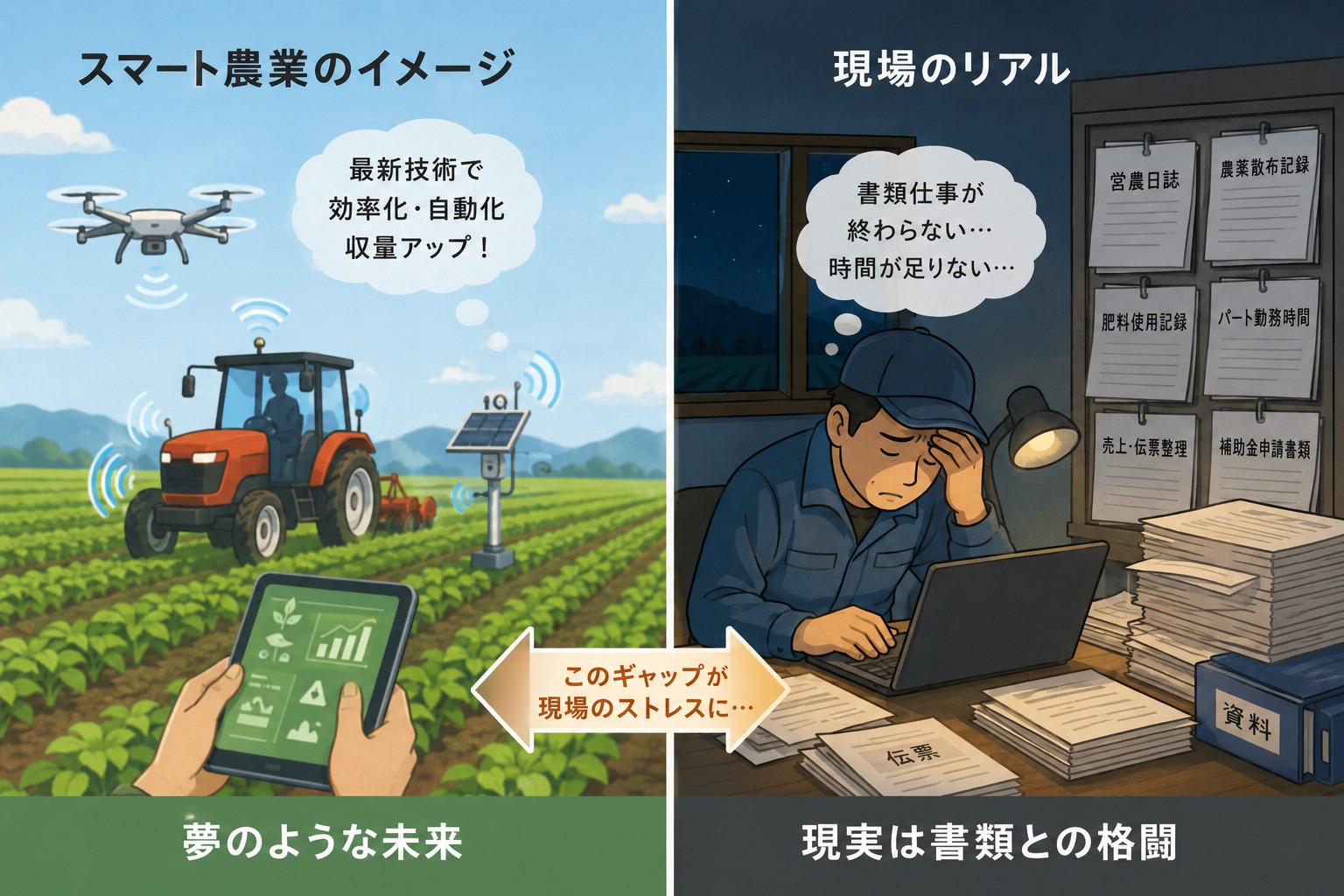 農家のホンネ「AIで収量アップ」の前に、毎晩の書類仕事をどうにかしてほしい