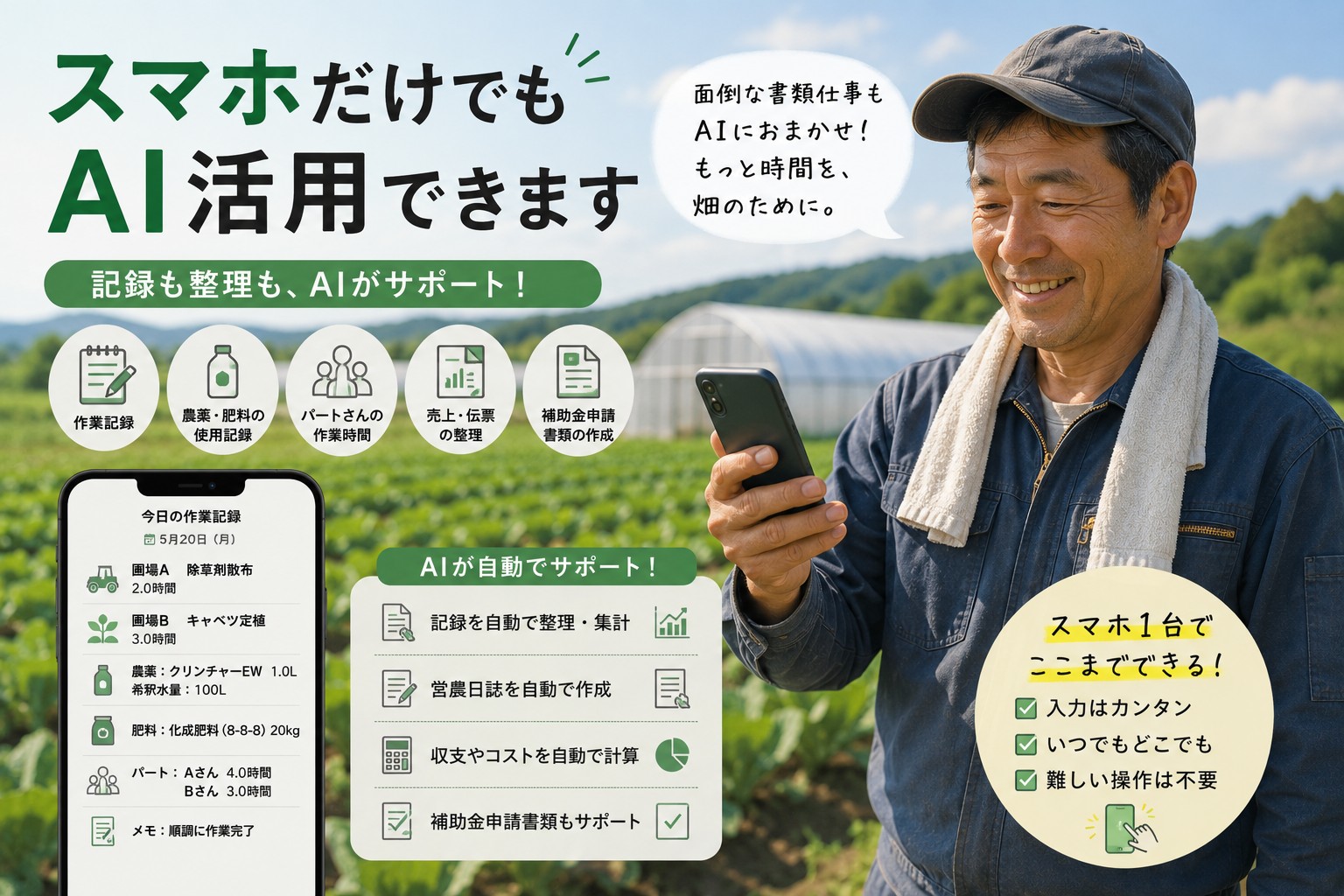 農家のホンネ「AIで収量アップ」の前に、毎晩の書類仕事をどうにかしてほしい
