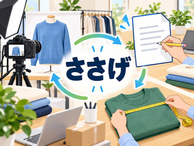 ECビジネスのボトルネック工程は「ささげ(撮影・採寸・原稿)」、AI時代の「ささげ」工程効率化を再考しましょう