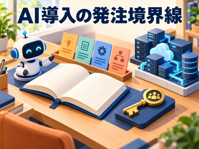 「作ってもらったAI」が2年で使えなくなる理由|AIエージェント7割放棄の警告に学ぶ中小企業の発注境界線